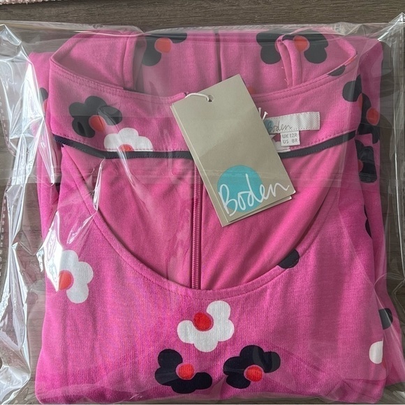 NWT Boden Joanna Ponte Dress in Pink Daisy Floral Sleeveless J0443 Size 8 - Picture 11 of 11